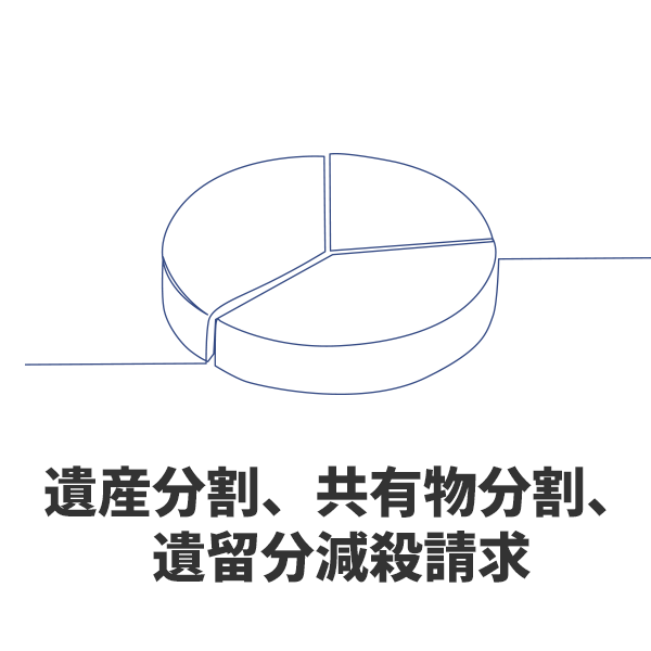 遺産分割、共有物分割、遺留分減殺請求